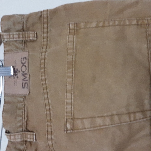 Smog pant men's 38 brown butterfly button closure straight legs - Picture 5 of 9